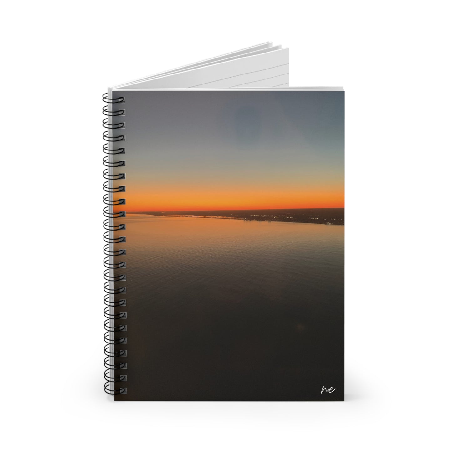 Orange Horizon - Spiral Notebook - Ruled Line