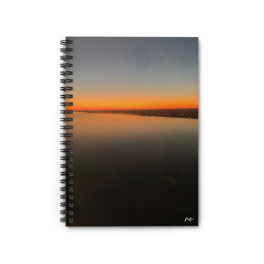 Orange Horizon - Spiral Notebook - Ruled Line